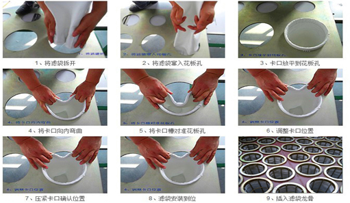 除塵器布袋更換步驟圖片